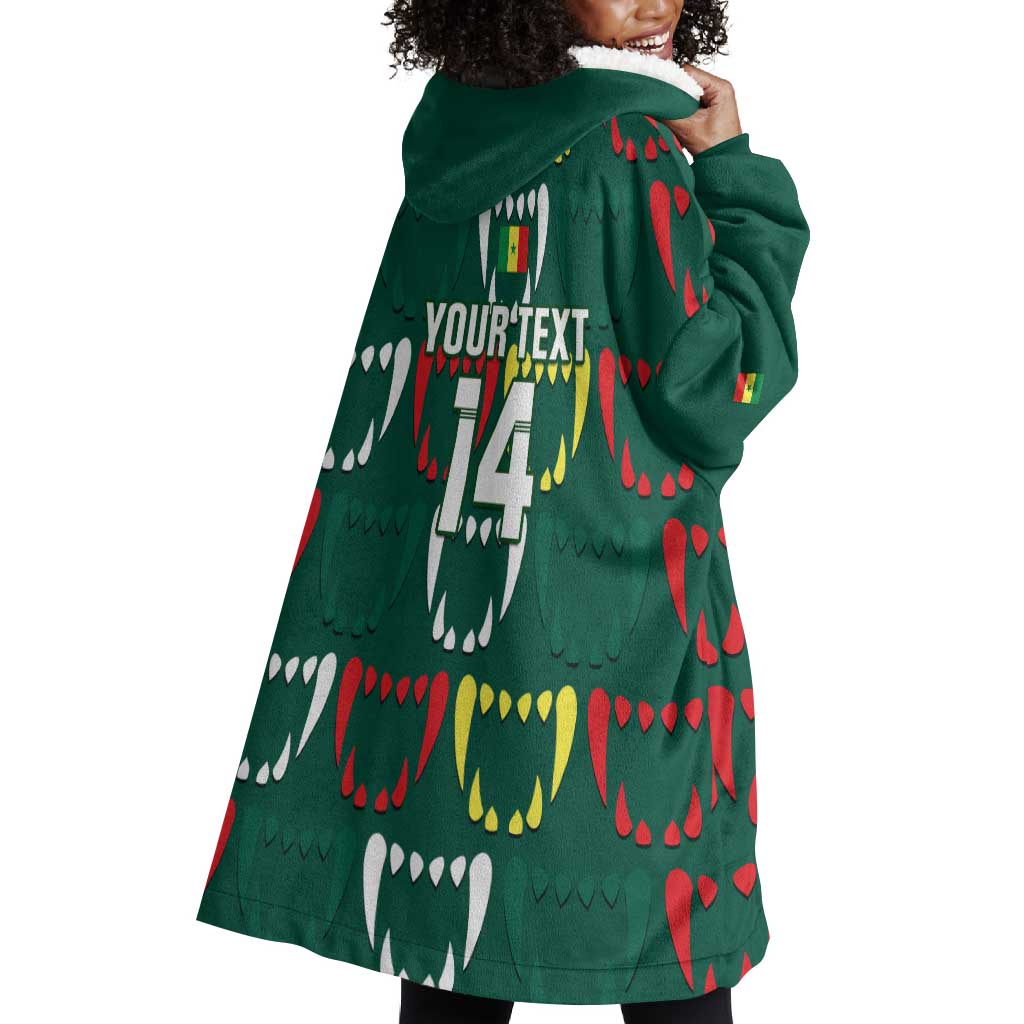 Custom Senegal Football Wearable Blanket Hoodie 2024 Culture Pour Home Style LT14