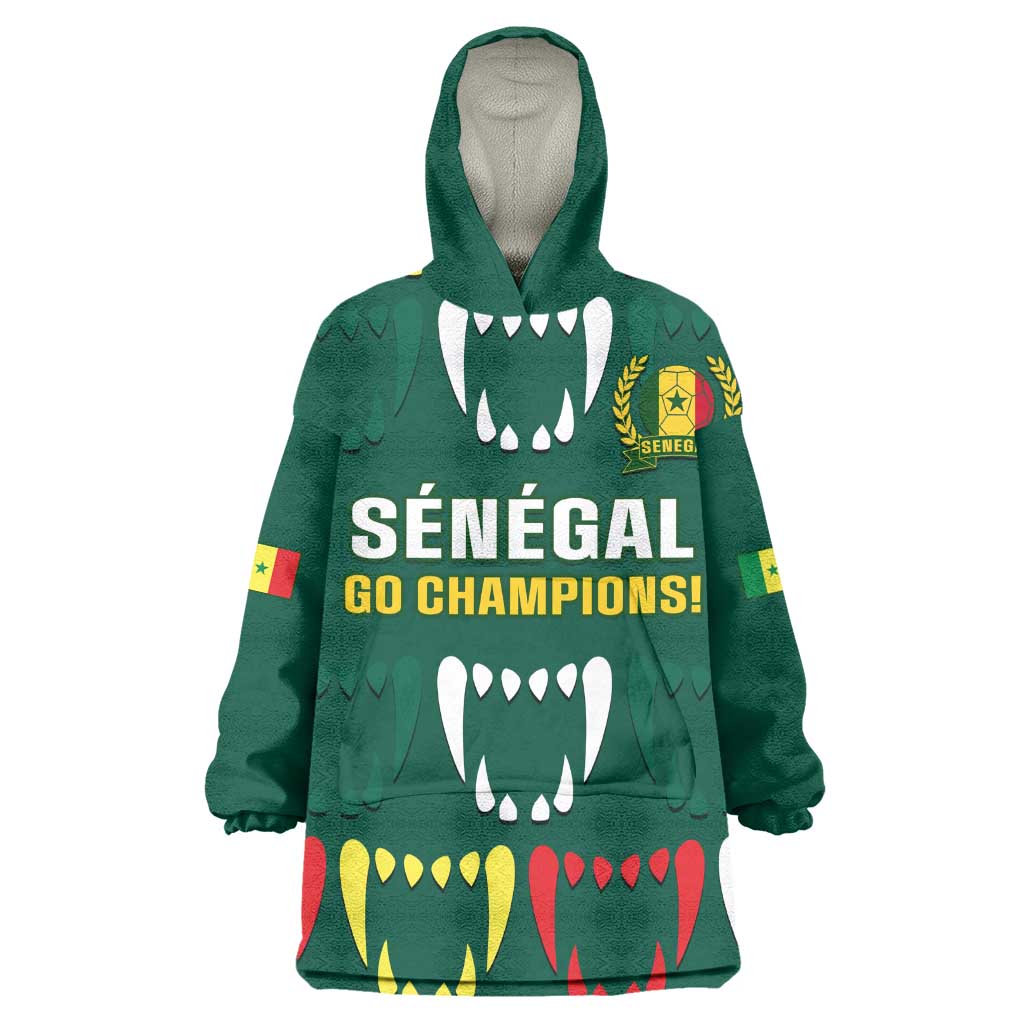 Custom Senegal Football Wearable Blanket Hoodie 2024 Culture Pour Home Style LT14
