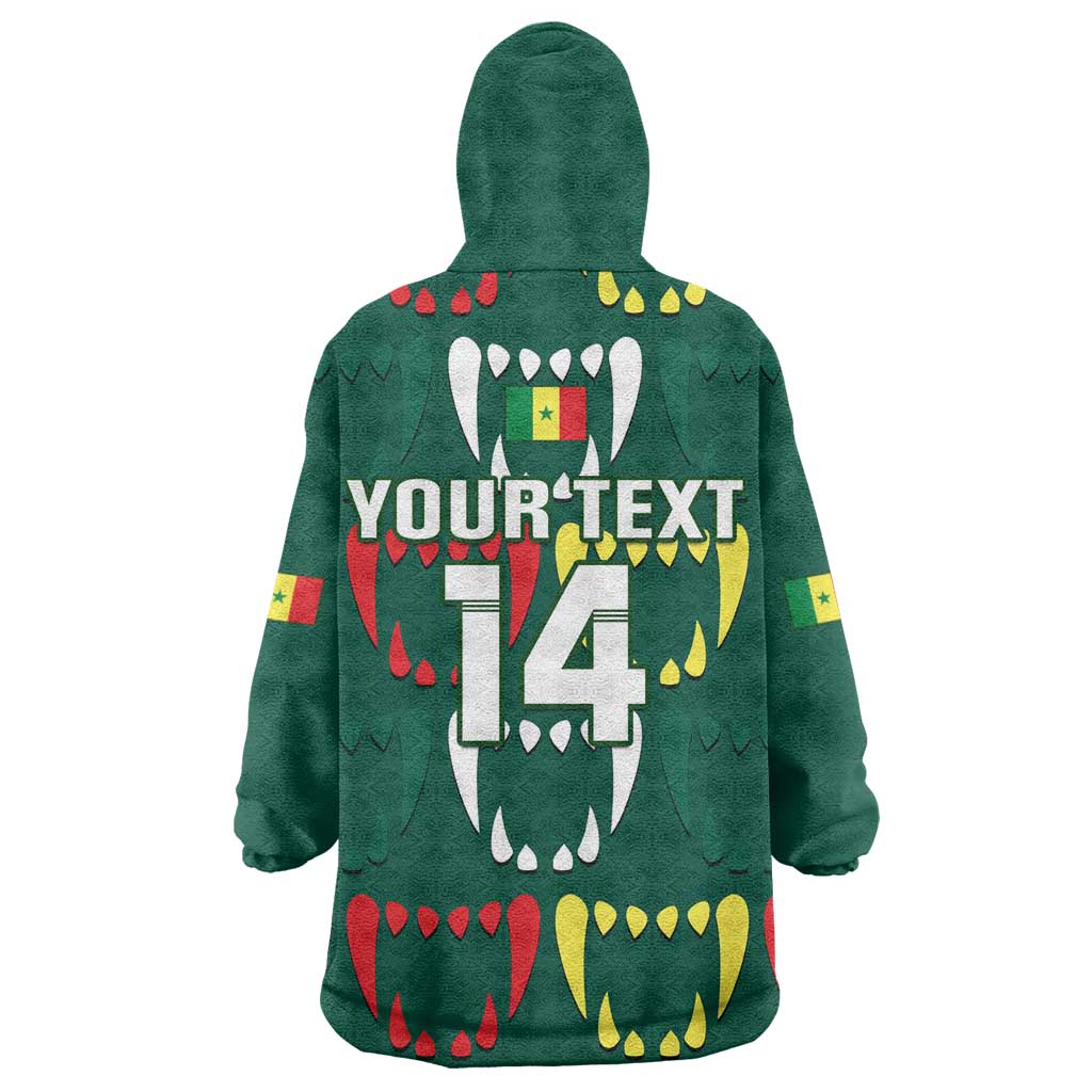 Custom Senegal Football Wearable Blanket Hoodie 2024 Culture Pour Home Style LT14