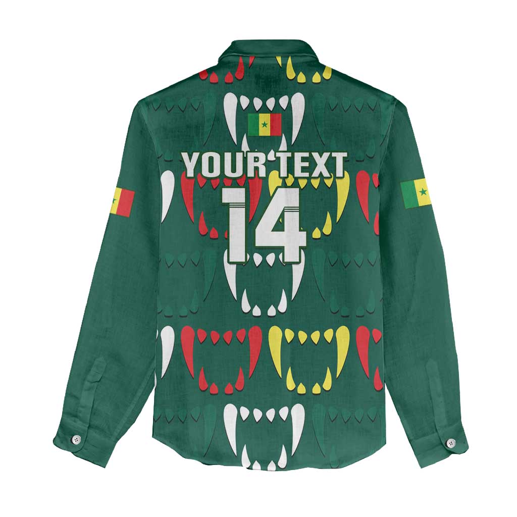 Custom Senegal Football Women Casual Shirt 2024 Culture Pour Home Style LT14
