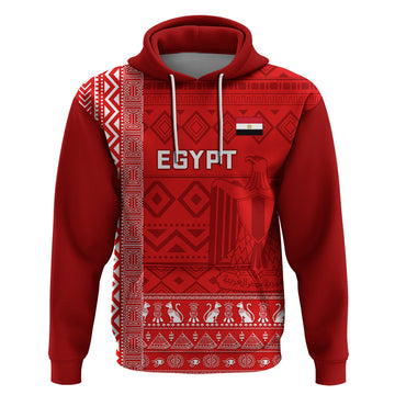 Egypt Football Hoodie 2024 Go Champions Pharaohs Egyptian Patterns LT14