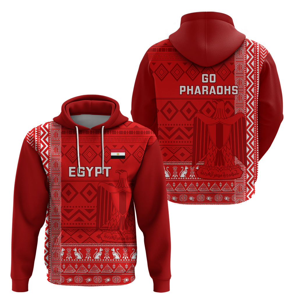 Egypt Football Hoodie 2024 Go Champions Pharaohs Egyptian Patterns LT14