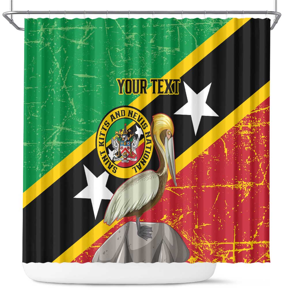 Custom Saint Kitts and Nevis Football Shower Curtain 2025 Go Sugar Boyz LT14