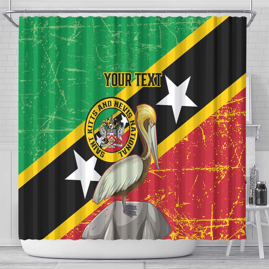 Custom Saint Kitts and Nevis Football Shower Curtain 2025 Go Sugar Boyz LT14