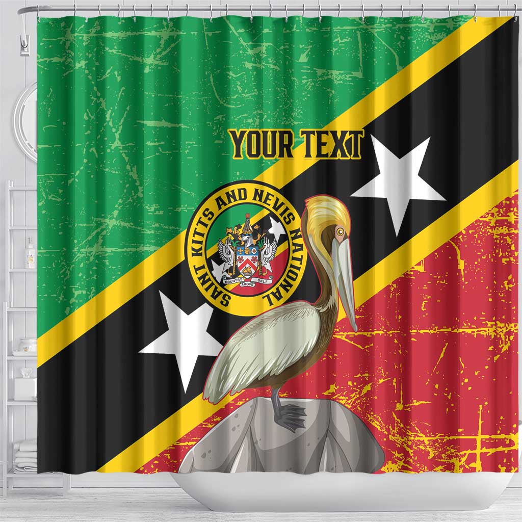 Custom Saint Kitts and Nevis Football Shower Curtain 2025 Go Sugar Boyz LT14