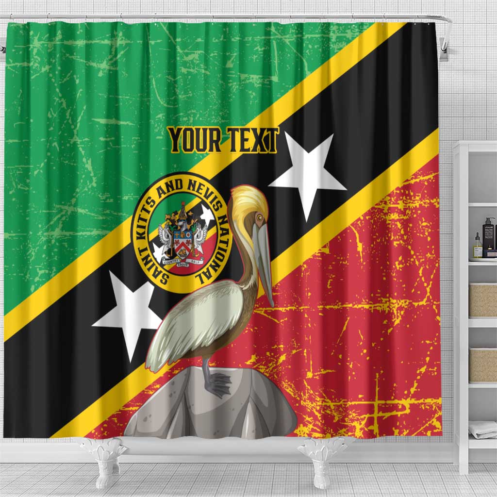 Custom Saint Kitts and Nevis Football Shower Curtain 2025 Go Sugar Boyz LT14