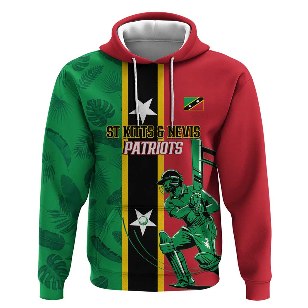 Custom Saint Kitts and Nevis Cricket Hoodie Go Champions Patriots LT14
