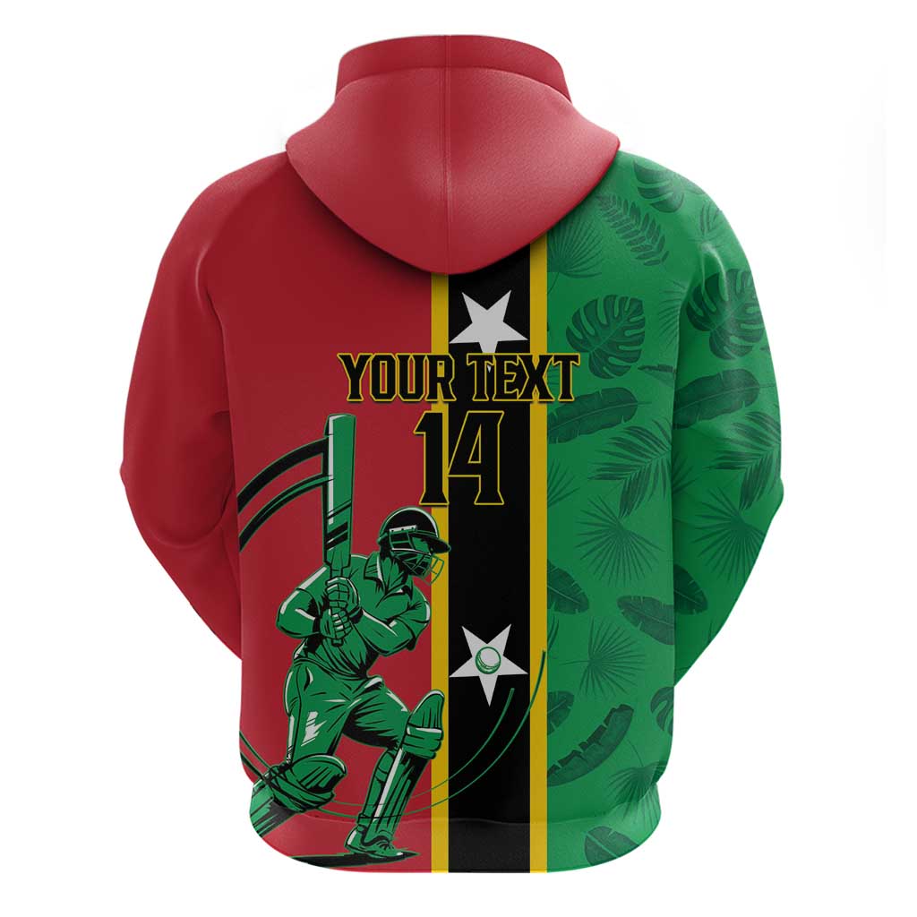Custom Saint Kitts and Nevis Cricket Hoodie Go Champions Patriots LT14