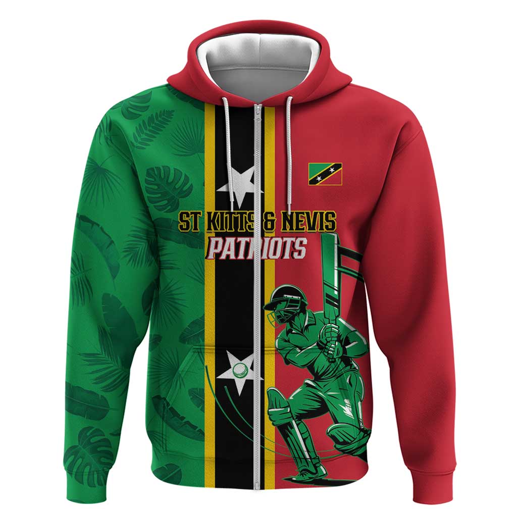 Custom Saint Kitts and Nevis Cricket Hoodie Go Champions Patriots LT14