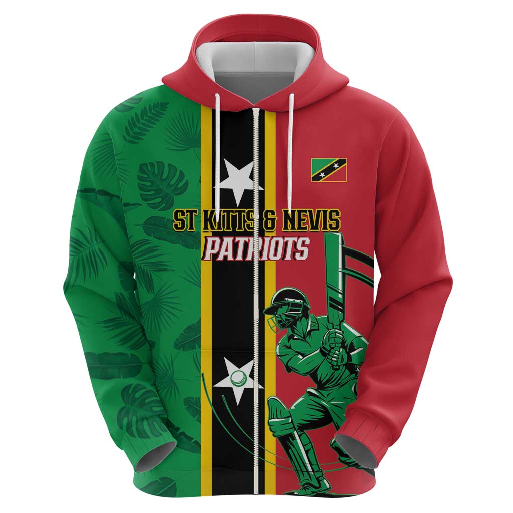 Custom Saint Kitts and Nevis Cricket Hoodie Go Champions Patriots LT14