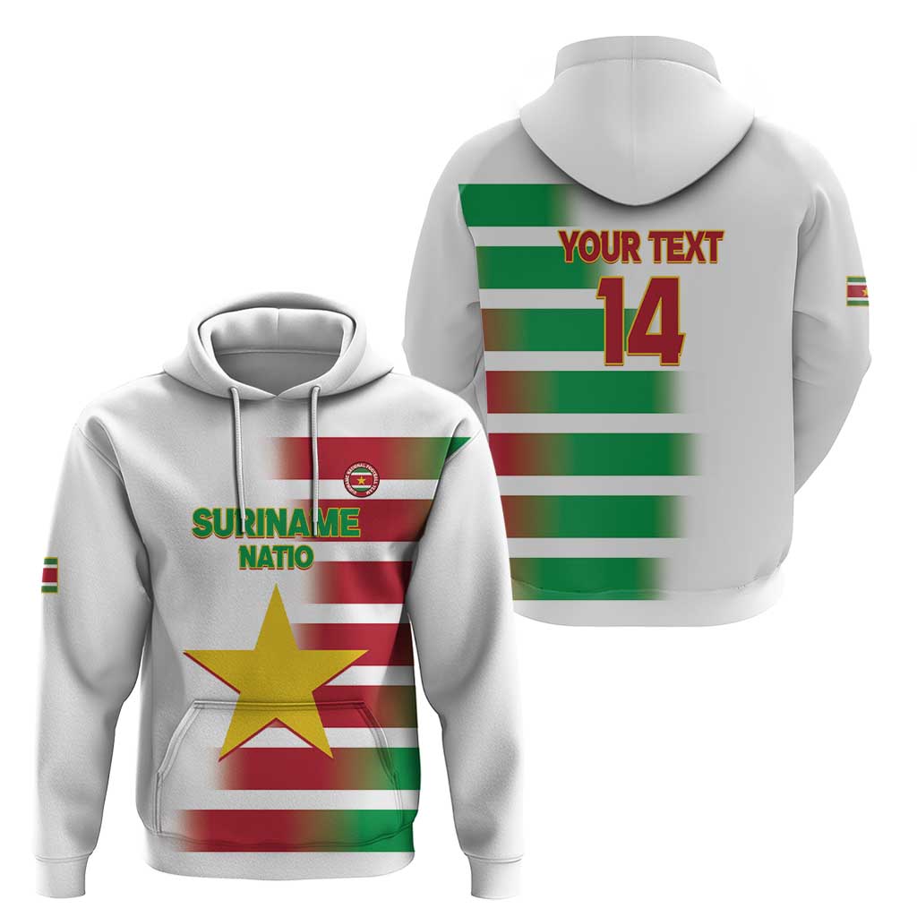 Custom Suriname Football Hoodie 2025 Go Natio White Color LT14