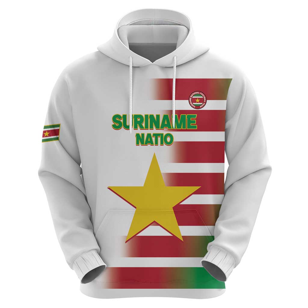 Custom Suriname Football Hoodie 2025 Go Natio White Color LT14