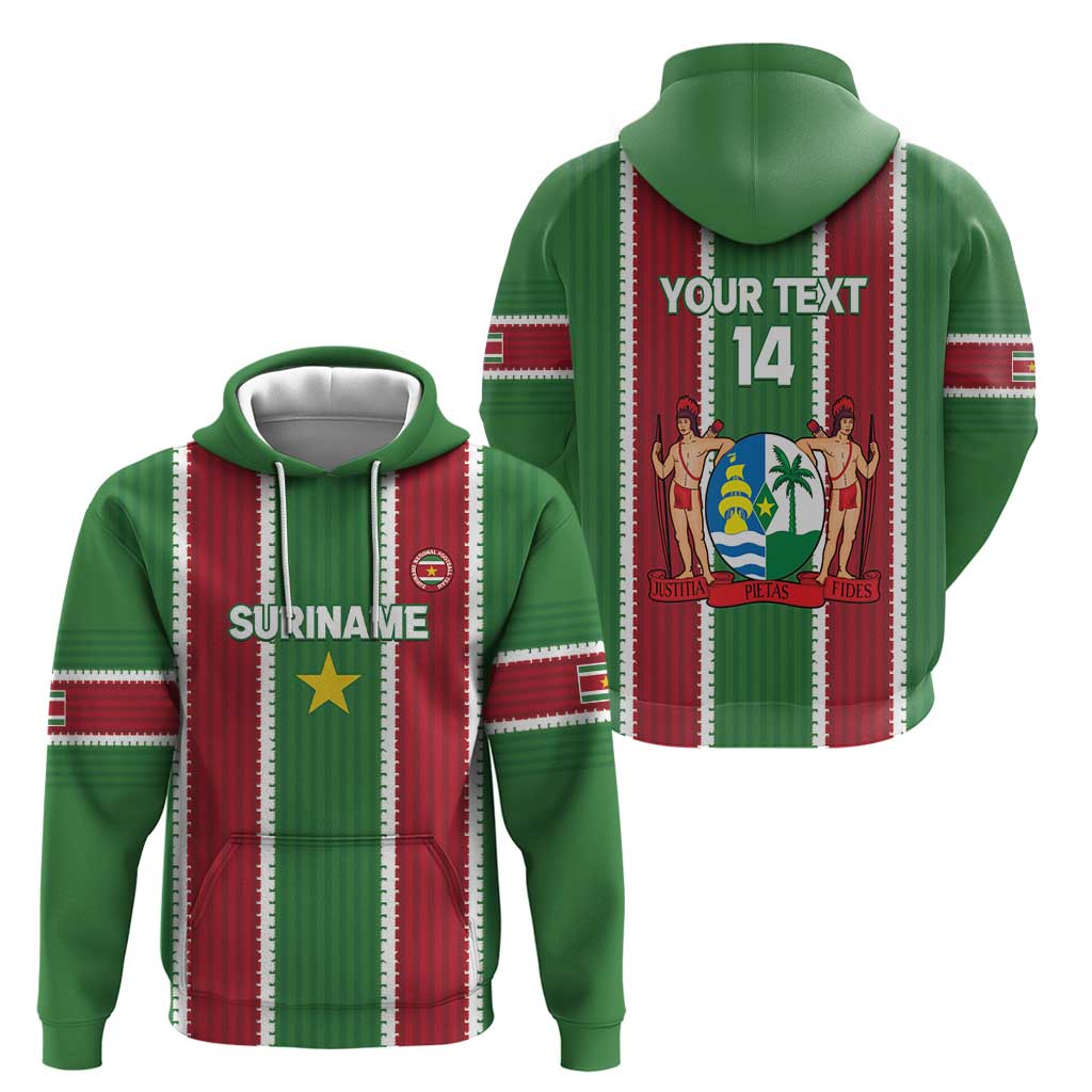 Custom Suriname Football Hoodie 2025 Go Natio Flag Color LT14