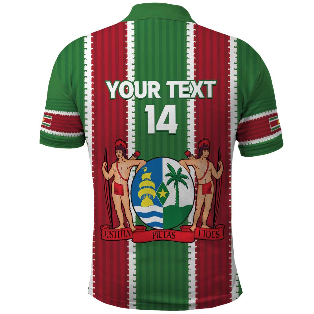 Custom Suriname Football Polo Shirt 2025 Go Natio Flag Color LT14