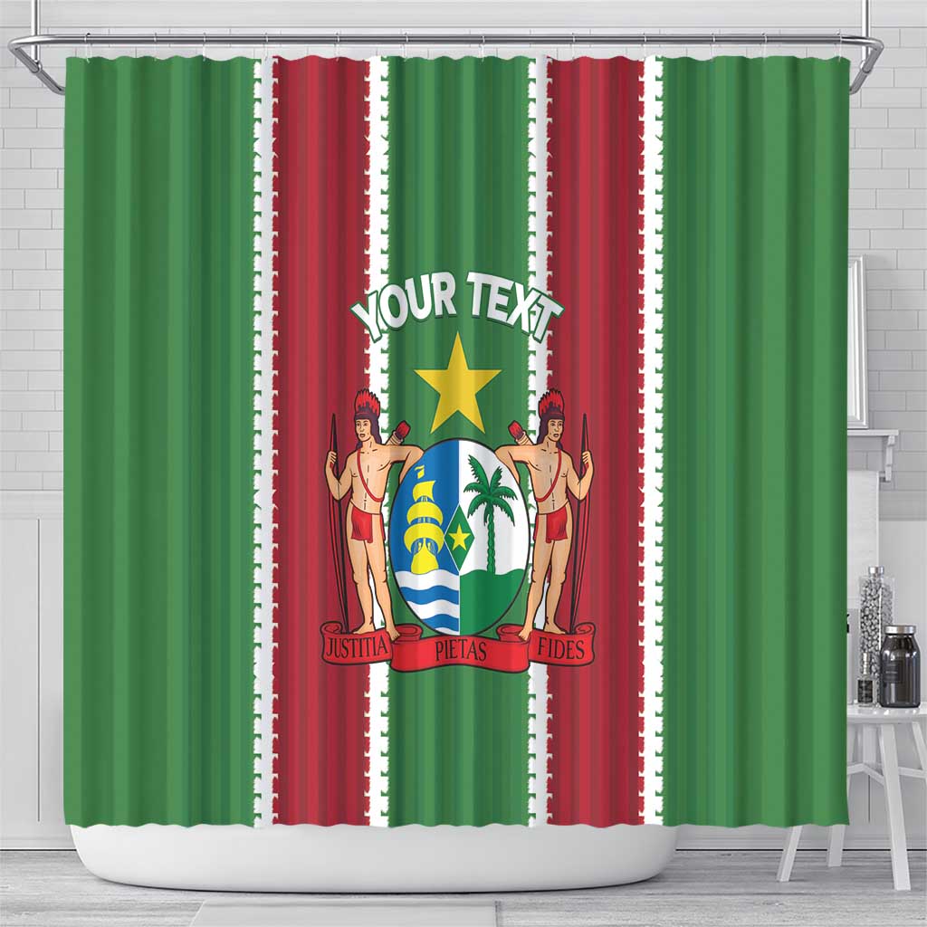 Custom Suriname Football Shower Curtain 2025 Go Natio Flag Color LT14