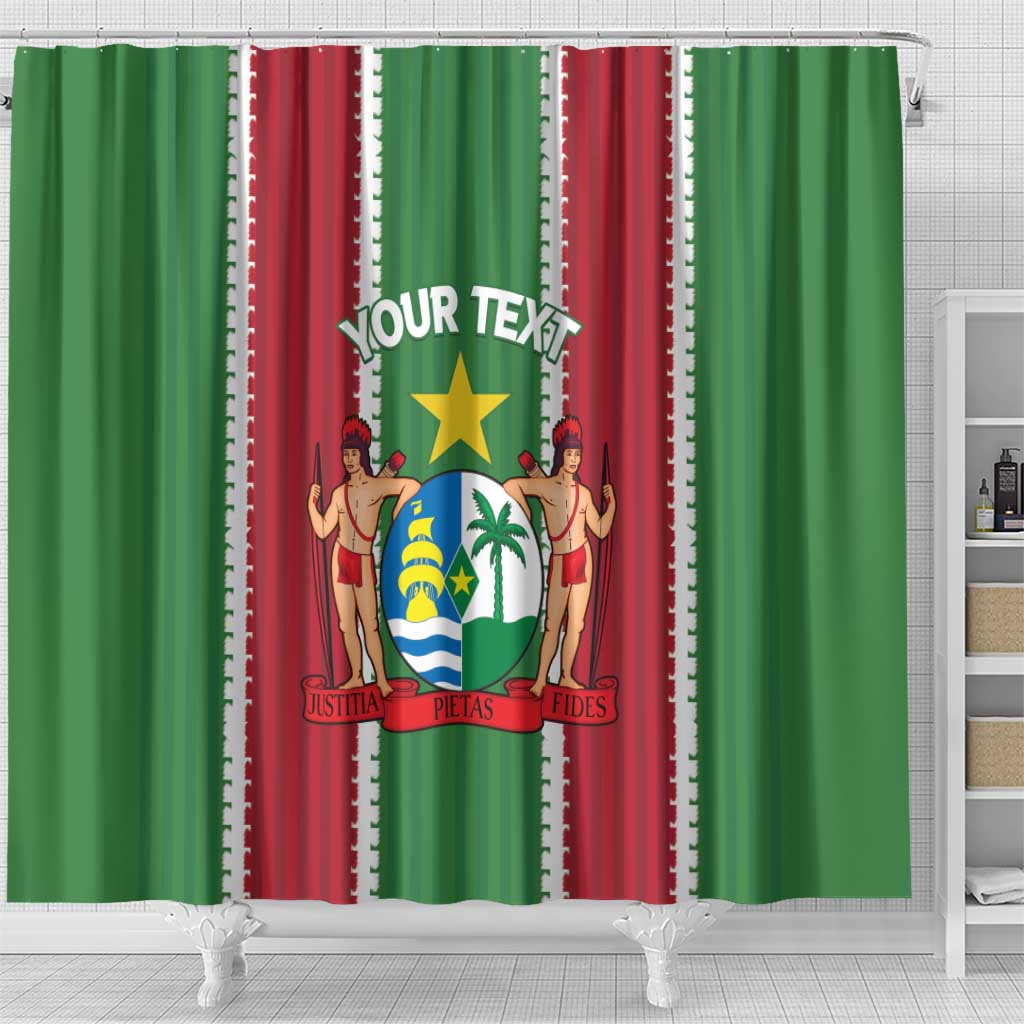 Custom Suriname Football Shower Curtain 2025 Go Natio Flag Color LT14