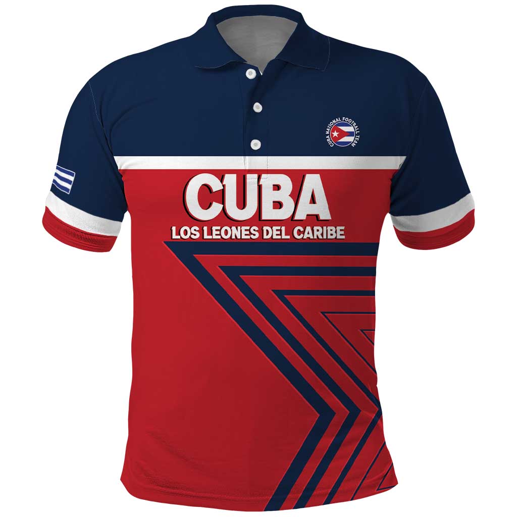 Custom Cuba Football Polo Shirt 2025 Los Leones del Caribe LT14