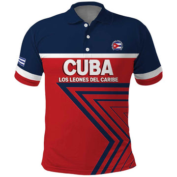 Custom Cuba Football Polo Shirt 2025 Los Leones del Caribe LT14