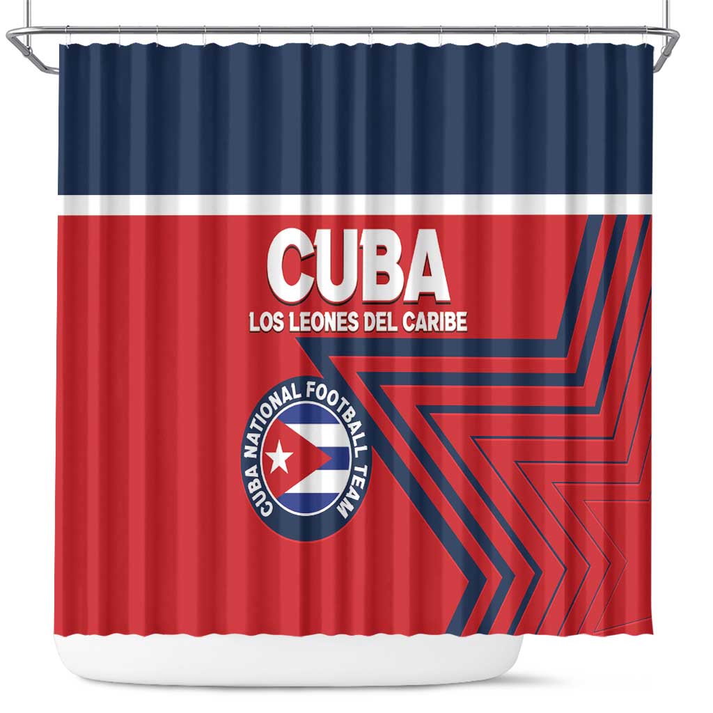 Cuba Football Shower Curtain 2025 Los Leones del Caribe LT14