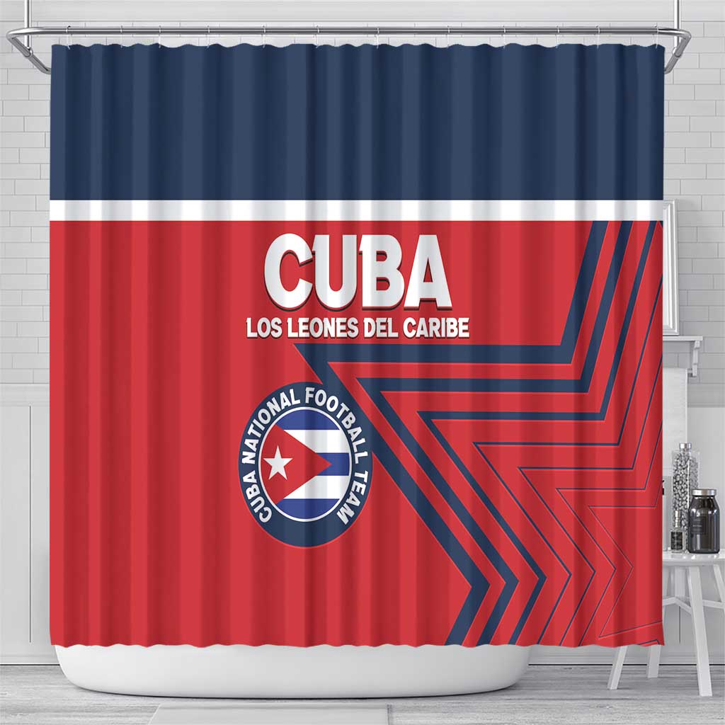 Cuba Football Shower Curtain 2025 Los Leones del Caribe LT14