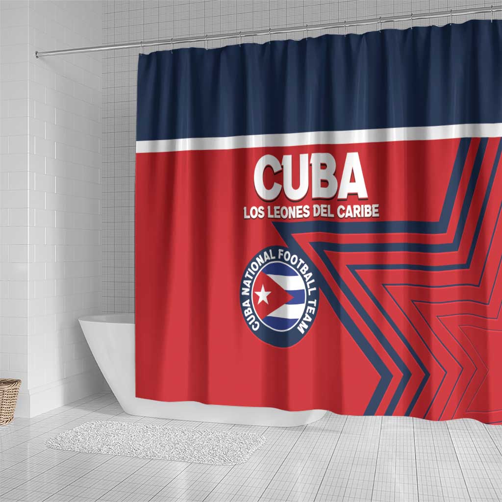 Cuba Football Shower Curtain 2025 Los Leones del Caribe LT14