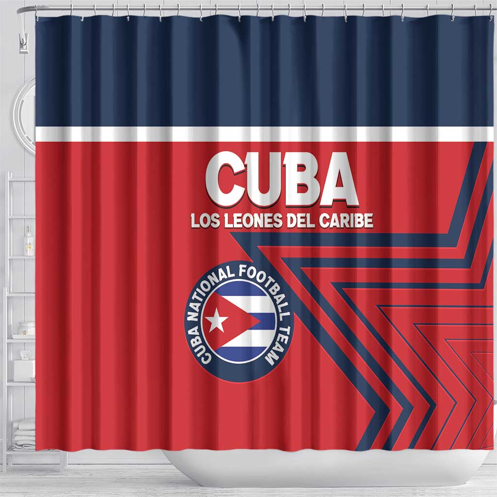 Cuba Football Shower Curtain 2025 Los Leones del Caribe LT14