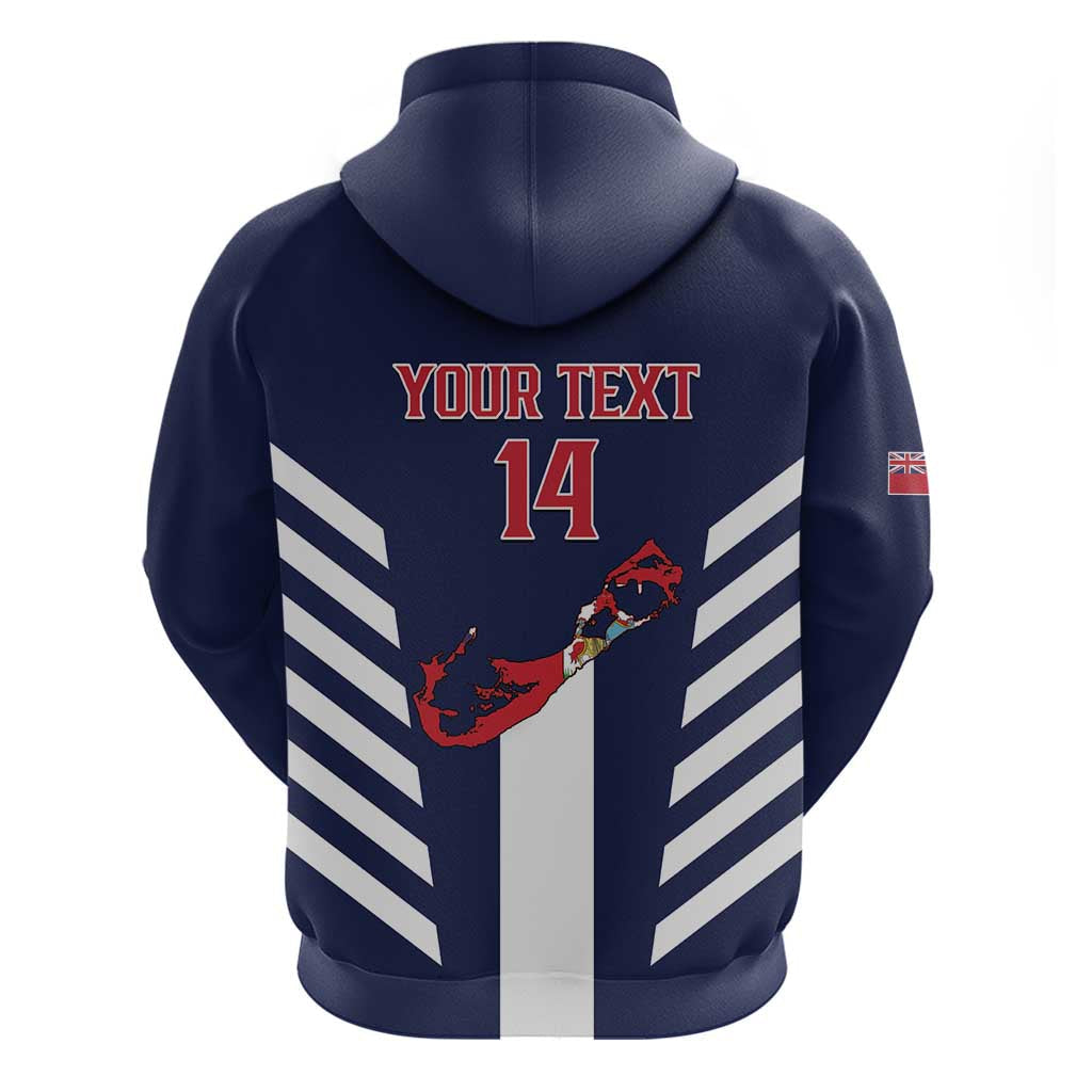 Custom Bermuda Football Hoodie 2025 Go Gombey Warriors - Blue LT14