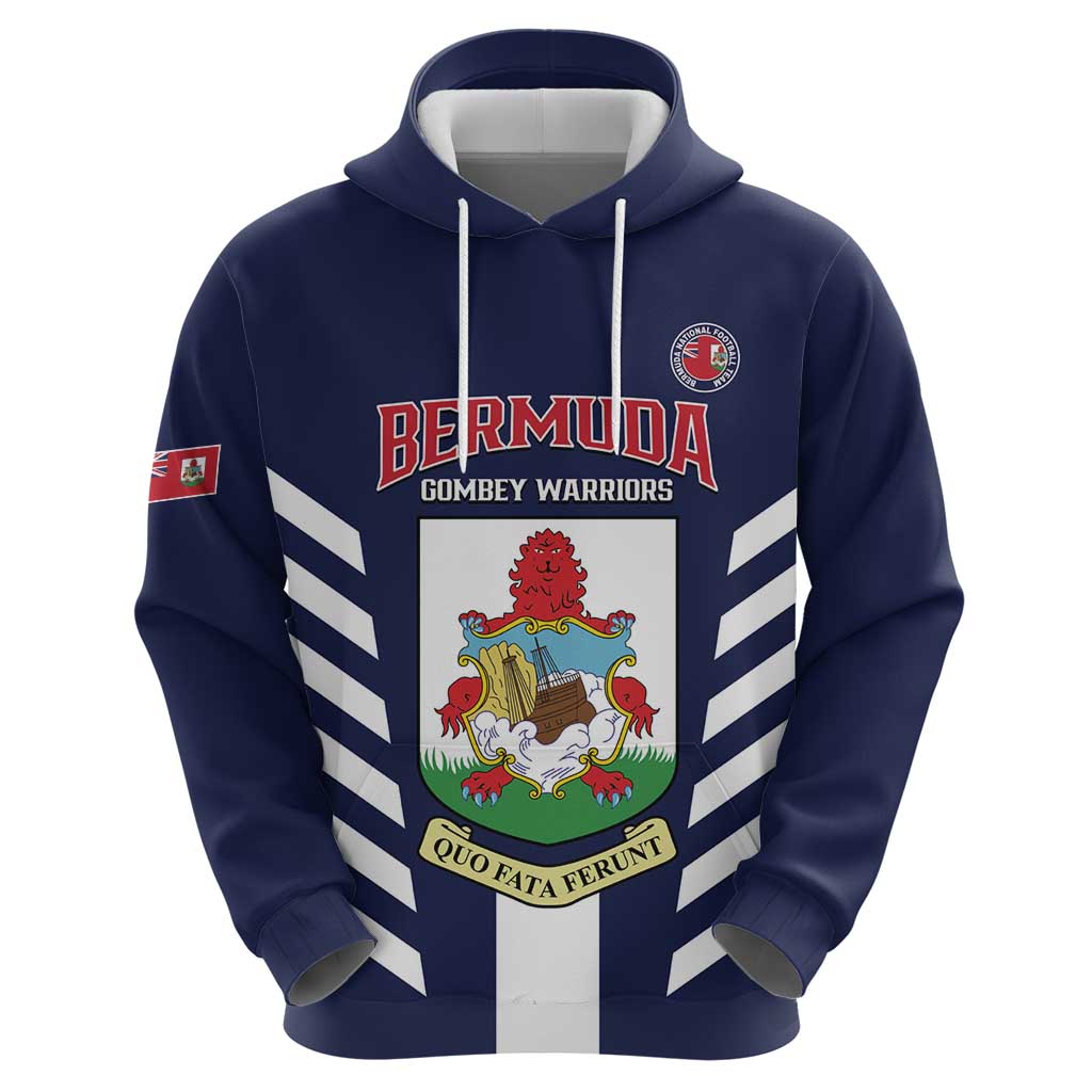 Custom Bermuda Football Hoodie 2025 Go Gombey Warriors - Blue LT14