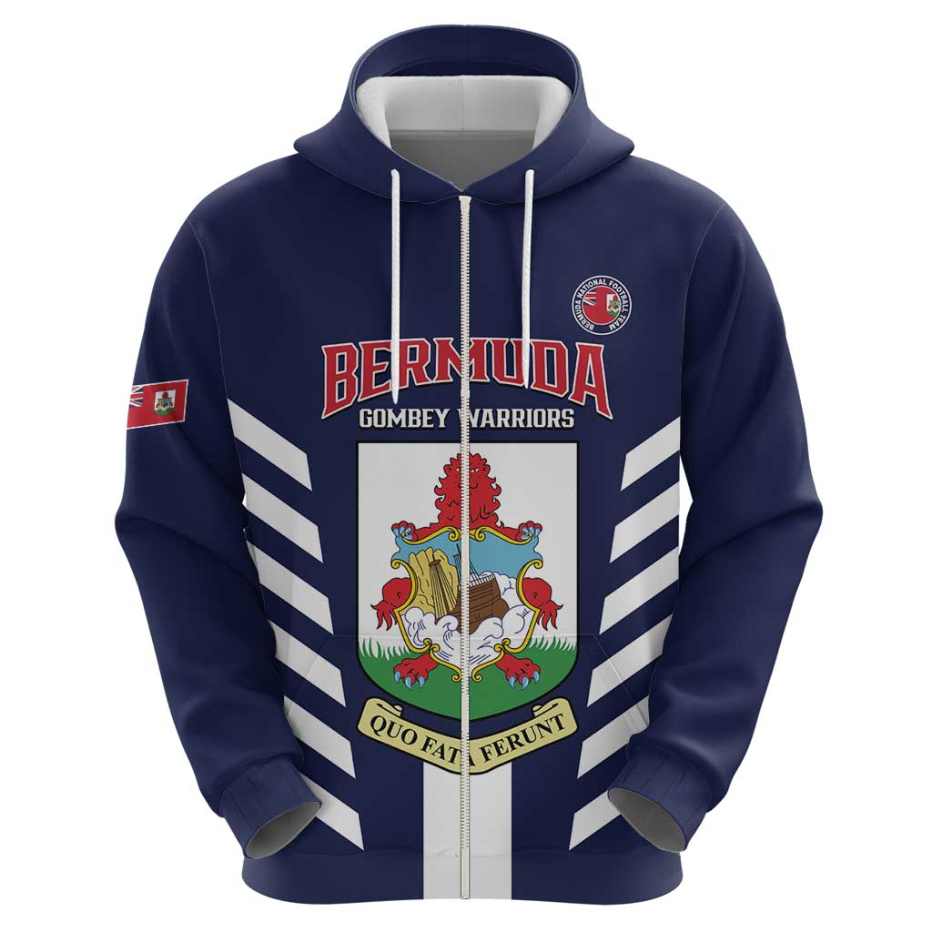 Custom Bermuda Football Hoodie 2025 Go Gombey Warriors - Blue LT14