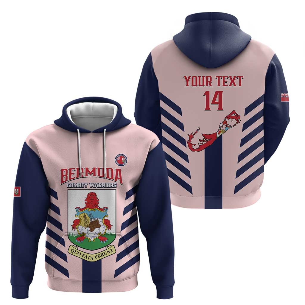 Custom Bermuda Football Hoodie 2025 Go Gombey Warriors - Pink LT14