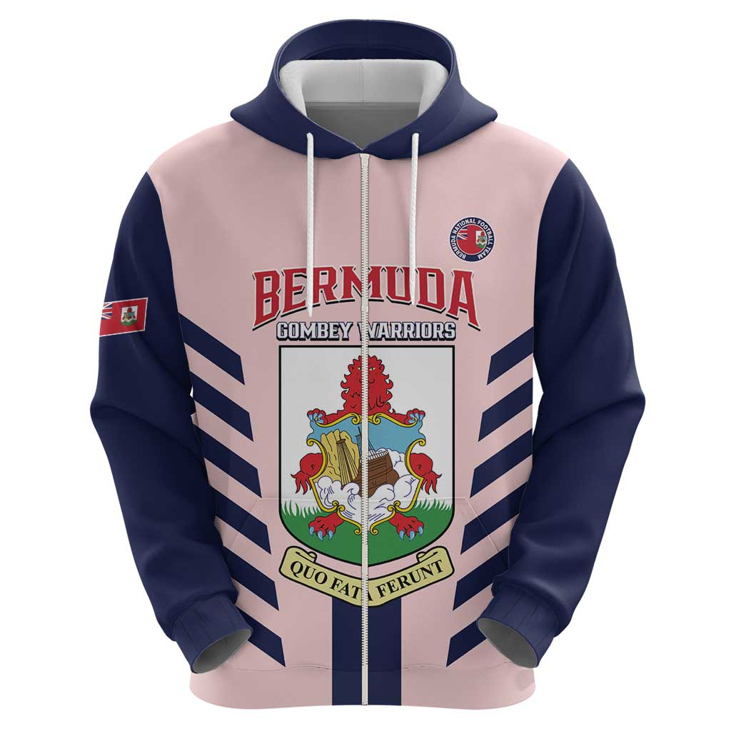 Custom Bermuda Football Hoodie 2025 Go Gombey Warriors - Pink LT14