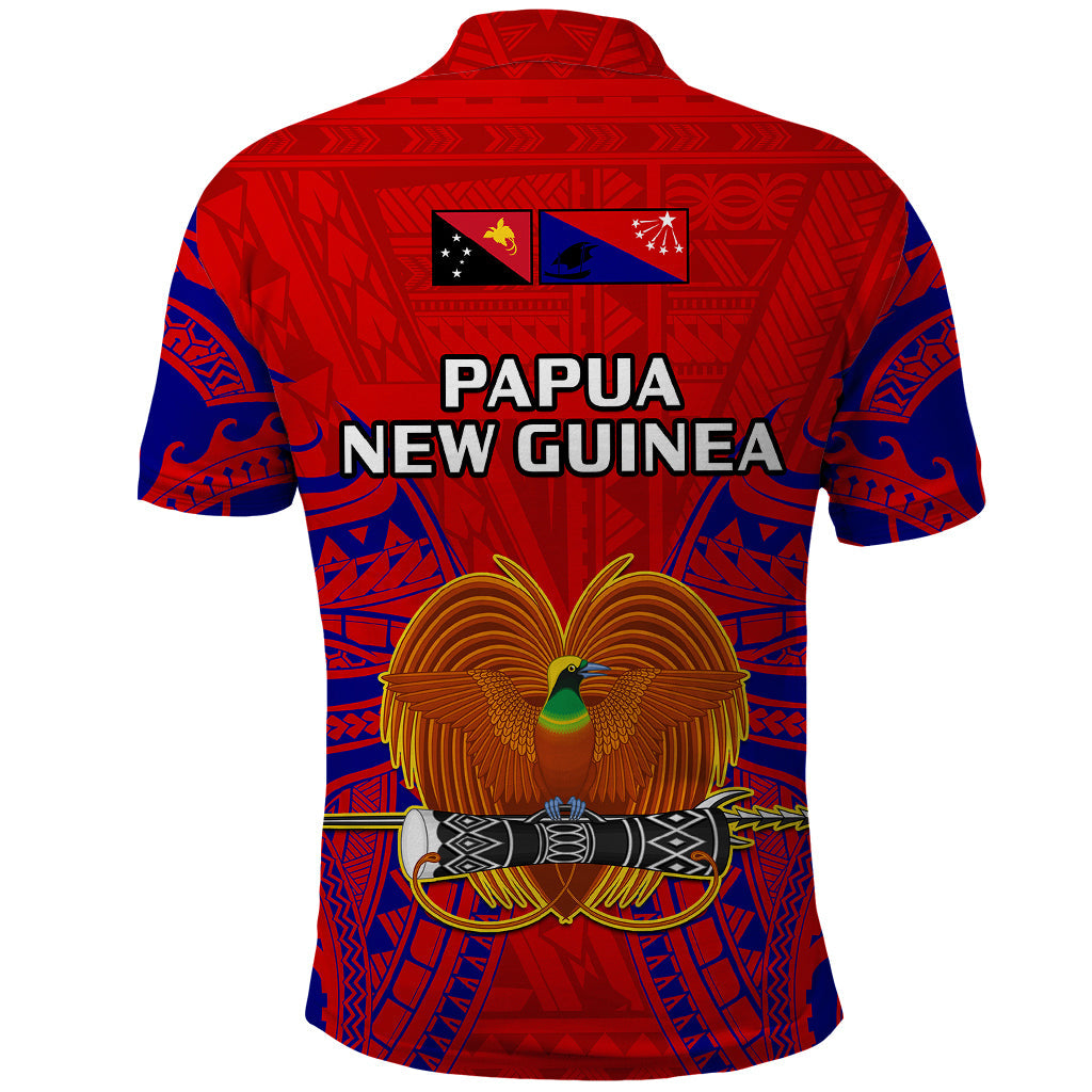 Papua New Guinea Polo Shirt Central Province Mix Coat Of Arms Polynesian Art LT14