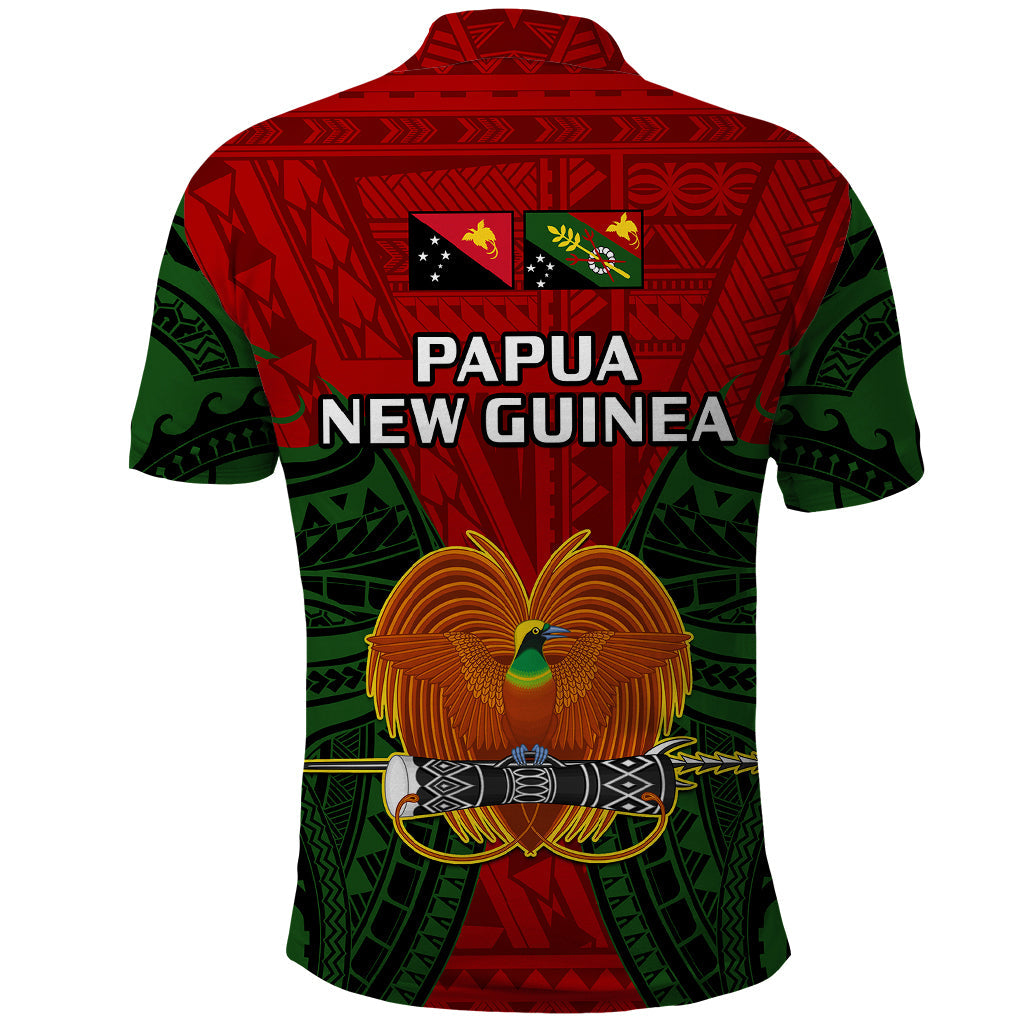 Papua New Guinea Polo Shirt Chimbu Province Mix Coat Of Arms Polynesian Art LT14