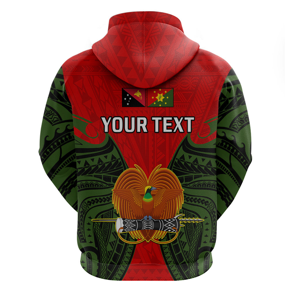 Custom Papua New Guinea Hoodie Eastern Highlands Province Mix Coat Of Arms Polynesian Art LT14