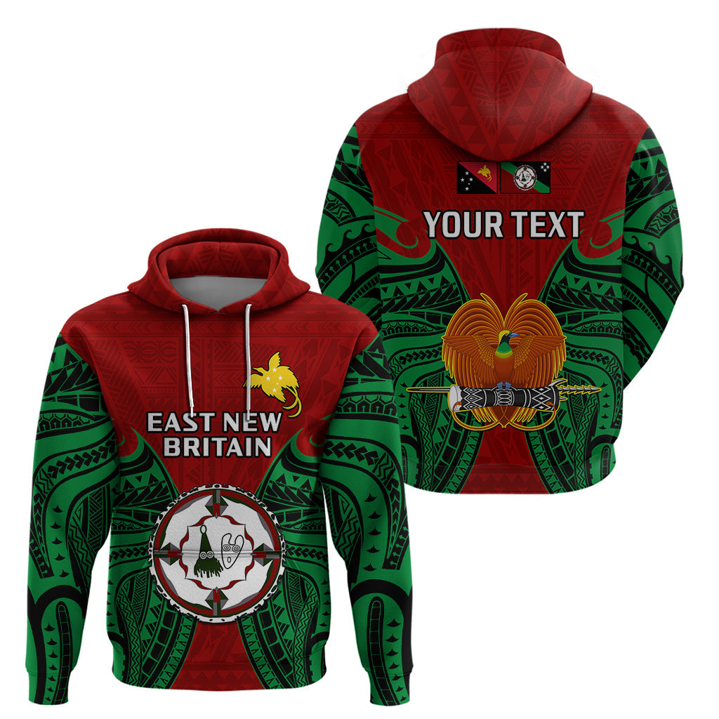 Custom Papua New Guinea Hoodie East New Britain Province Mix Coat Of Arms Polynesian Art LT14