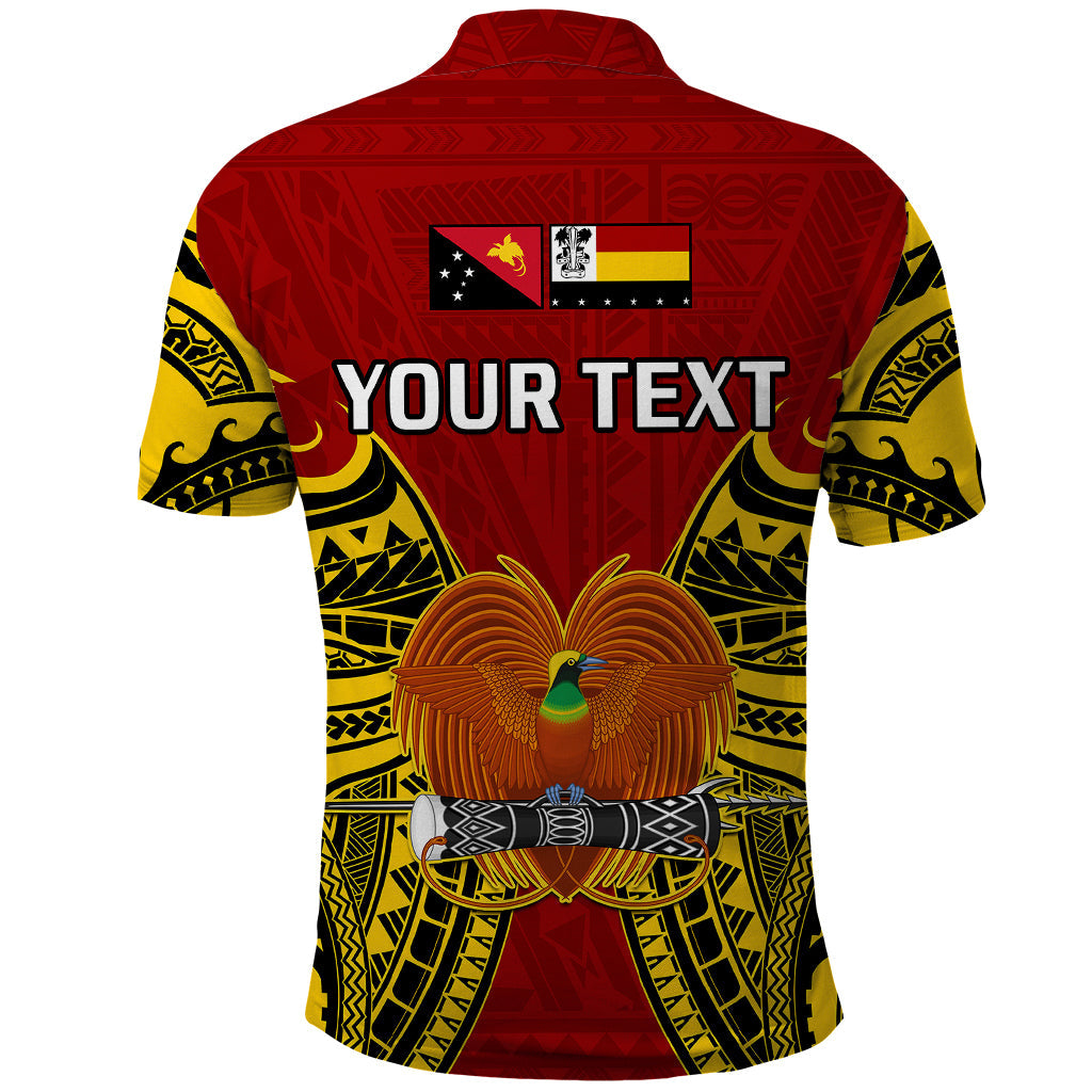 Custom Papua New Guinea Polo Shirt Madang Province Mix Coat Of Arms Polynesian Art LT14