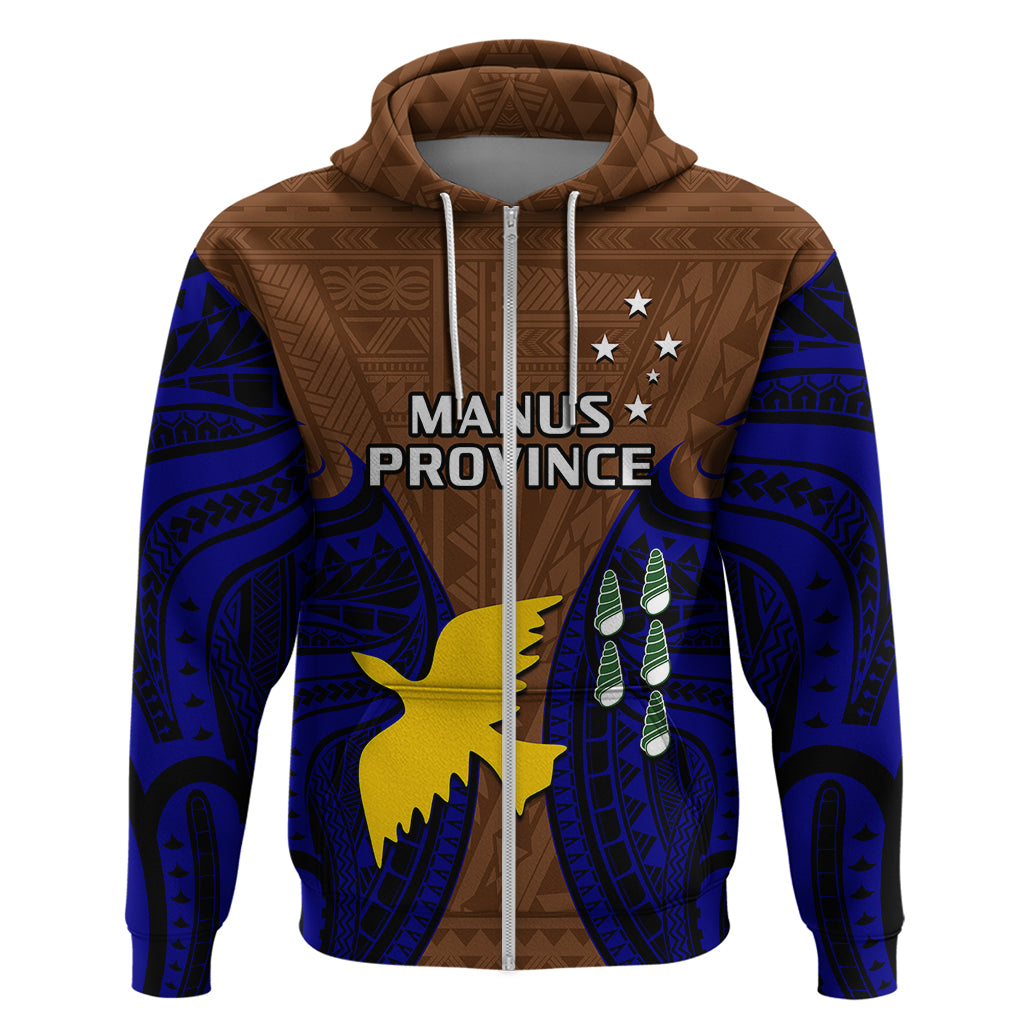 Papua New Guinea Hoodie Manus Province Mix Coat Of Arms Polynesian Art LT14