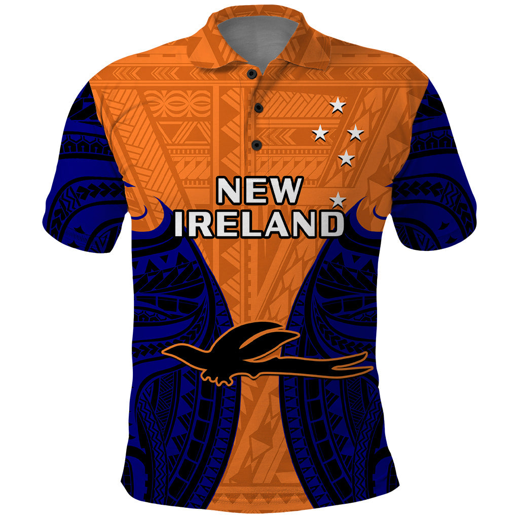 Papua New Guinea Polo Shirt New Ireland Province Mix Coat Of Arms Polynesian Art LT14