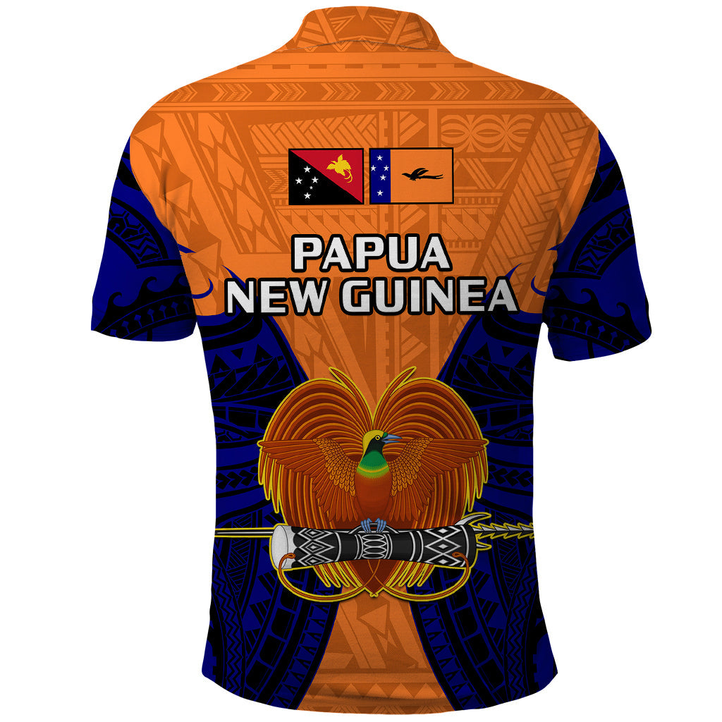 Papua New Guinea Polo Shirt New Ireland Province Mix Coat Of Arms Polynesian Art LT14