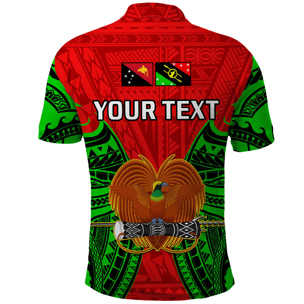 Custom Papua New Guinea Polo Shirt Southern Highlands Province Mix Coat Of Arms Polynesian Art LT14