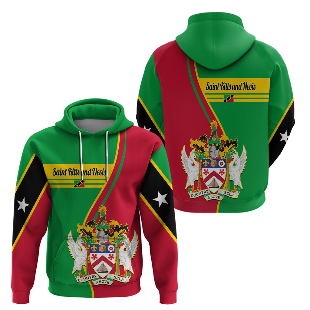 Saint Kitts and Nevis Hoodie Coat Of Arms Style LT14