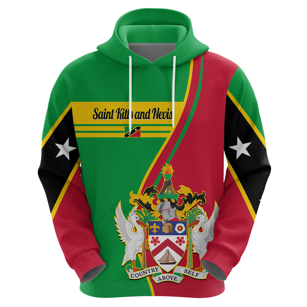 Saint Kitts and Nevis Hoodie Coat Of Arms Style LT14