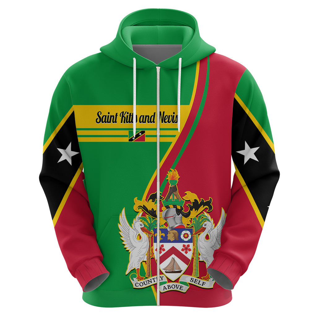 Saint Kitts and Nevis Hoodie Coat Of Arms Style LT14