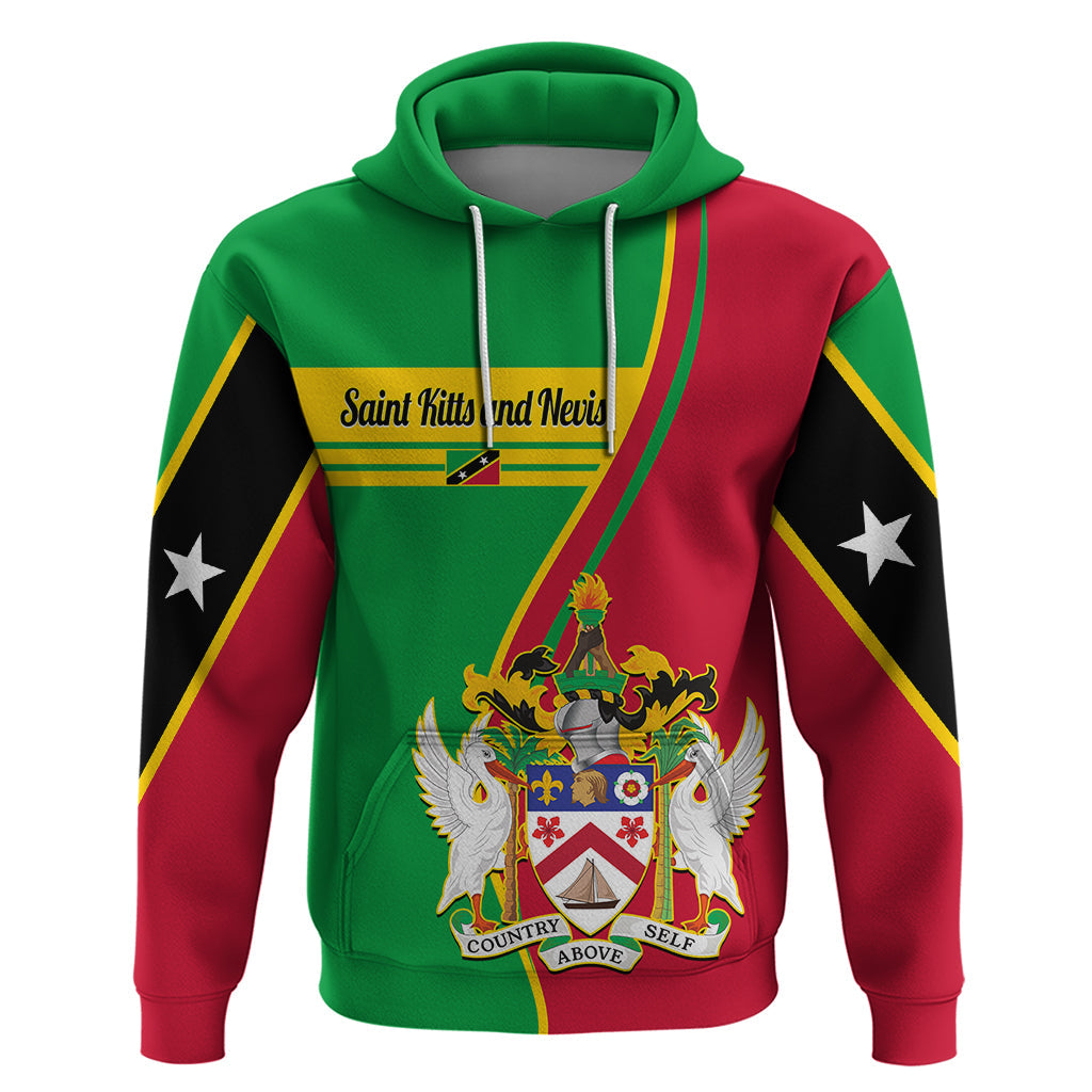 Custom Saint Kitts and Nevis Hoodie Coat Of Arms Style LT14