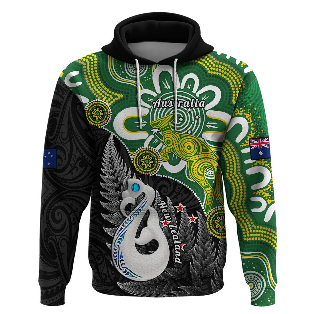 Custom New Zealand And Australia Hoodie Aboriginal Mix Aotearoa Maori Unique Style LT14