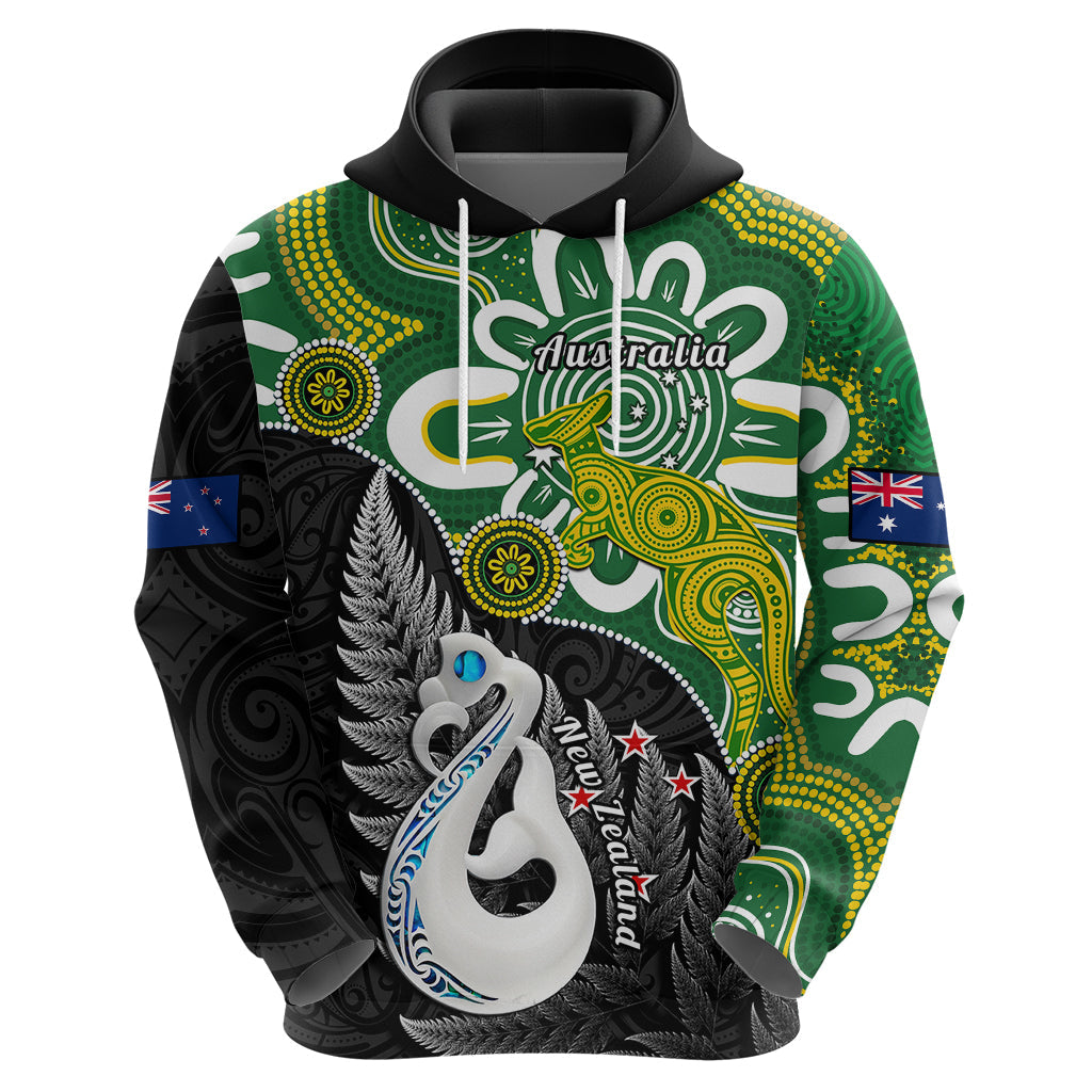 Custom New Zealand And Australia Hoodie Aboriginal Mix Aotearoa Maori Unique Style LT14