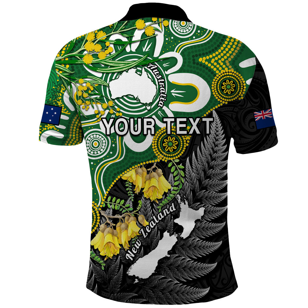 Custom New Zealand Australia Polo Shirt Aboriginal Mix Aotearoa Maori Unique Style LT14