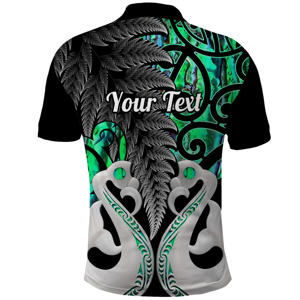 Custom New Zealand Polo Shirt Te Manaia Mangopare Maori And Fern Green Style LT14
