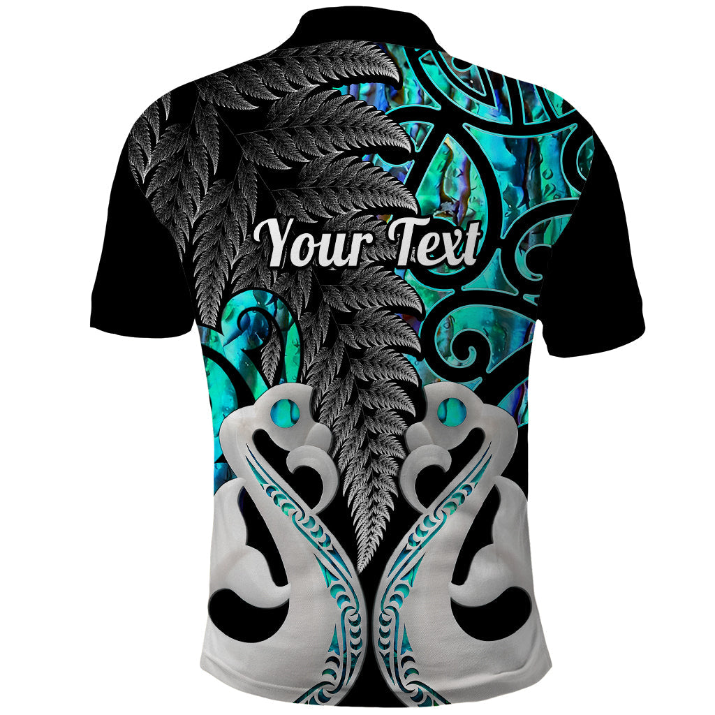 Custom New Zealand Polo Shirt Te Manaia Mangopare Maori And Fern Turquoise Style LT14