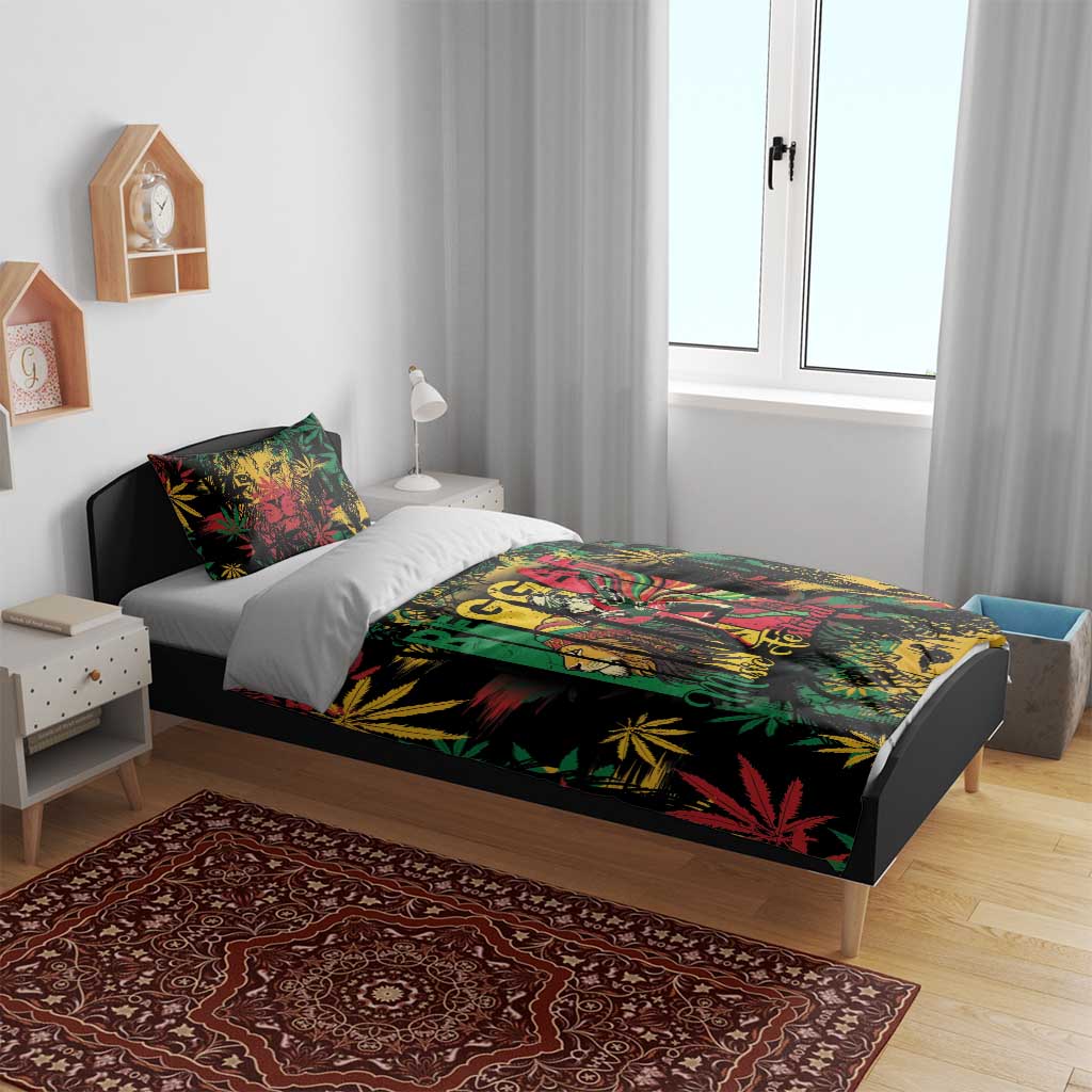 Jamaica Reggae Festival Bedding Set One Love Rastafari Culture LT14